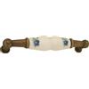 Maniglia in zama-ceramica interasse 96 mm bronzo-gres