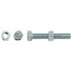 Vite ferro testa esagonale zinc.+ dado mm 5x20+m5, 80 pezzi