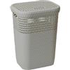 Cesto portabiancheria Laundy Basket 60 l tortora