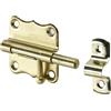 Chiavistello con fermo 50x45 mm ottonato