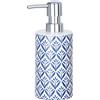 Dispenser sapone Wenko Lorca in ceramica blu