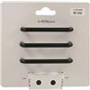 Kit 3 maniglie in zama interasse 96 nero verniciato