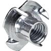 Hettich Dado ragno M10 Ø 12 mm zincato