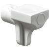 Hettich Supporto per ripiani plastica 7 mm bianco