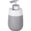 Dispenser sapone Wenko Malta in ceramica grigio-bianco