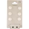 Kit 6 pomoli in faggio ø 22 mm laccato bianco