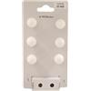 Kit 6 pomoli in faggio ø 26 mm laccato bianco