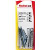 Fischer Tassello prolungato in nylon Fischer SXR Ø 8 mm 5 pz