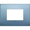 Vimar Arké placca Classic 3M tecnopolimero colore blu matt
