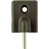 - Cancano adesivo per tende marrone 4 pz