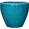 Vaso in ceramica turchese 35x35x30 cm