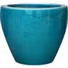 Vaso in ceramica turchese 19x19x19 cm