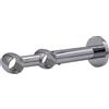 Supporto estensibile doppio per parete Noble cromo Ø 2 cm