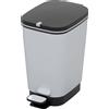 Pattumiera a pedale Chic Bin Steel S 6 l argento