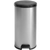 Pattumiera a pedale Keter Deco Bin Round 30 l argento