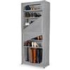 Scarpiera a 7 ripiani Domopak Living 68x30x160 cm grigio
