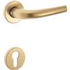 Maniglia Uno alluminio con rosette e bocchette Yale bronzata