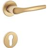 Maniglia Bica alluminio con rosette e bocchette Yale bronzata