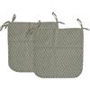 Set 2 cuscini quadrati arredo giardino tinta unica
