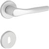 BICA Maniglia in alluminio Bica con rosette e bocchette patent 50 mm argento