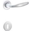 - Maniglia modello quattro con rosette e bocchette patent cromo satinato