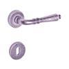 - Maniglia modello dieci con rosette argento antico