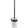 Portascopino bagno Pirenei H 37 cm nero opaco