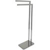Porta asciugamani due bracci Divina cromato 76 cm