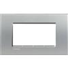 BTicino Livinglight placca 4 moduli quadra Tech