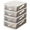 - Cassettiera 4 cassetti Medyabox 26x35x39 cm marrone