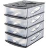 - Cassettiera 4 cassetti Medyabox 26x35x39 cm antracite