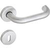 Maniglia acciaio inox antinfortunistica con rosette e bocchette patent