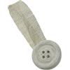 Fermatende calamita Mini Clip Botton in legno shabby bianco 2 pz