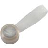Fermatende calamita Big Lurex in plastica bianca 2 pz