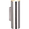 Trio Applique Marley H 18 cm acciaio
