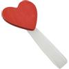 Fermatende calamita Mini Clip Love in legno rosso