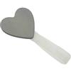 Fermatende calamita Mini Clip Love in legno grigio