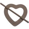 Fermatende Cuore tortora 17 cm