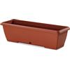 Fioriera da esterno Terrae in plastica terracotta 80x43x38,5 cm