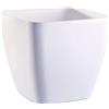 Vaso quadro Queens colore bianco in plastica 145 cm