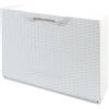 Scarpiera componibile in polipropilene rattan 51x17,3x40,1 cm bianco