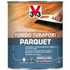 V33 Fondo turapori parquet incolore 0,75 lt
