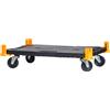 Pedana con ruote 58x38x12 cm fino a 543 kg nero
