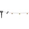 Catena solare sfere oro mt 3,8 3000k