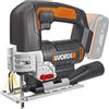 Worx Seghetto alternativo Worx WX543.9 80 mm 36 W solo corpo macchina
