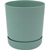 Vaso per piante Santina in palstica con sottovaso ø 15 cm menta
