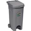 Bidone spazzatura con pedale Stefanplast Urban Eco System 80 l grigio