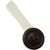 Fermatende calamita Mini Clip Botton in legno noce 2 pz