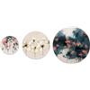 - Set 3 pannelli tondi immagine fiori diametro 40-30-20 cm