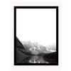 Stampa con cornice verticale 30x40 cm lago bianco e nero